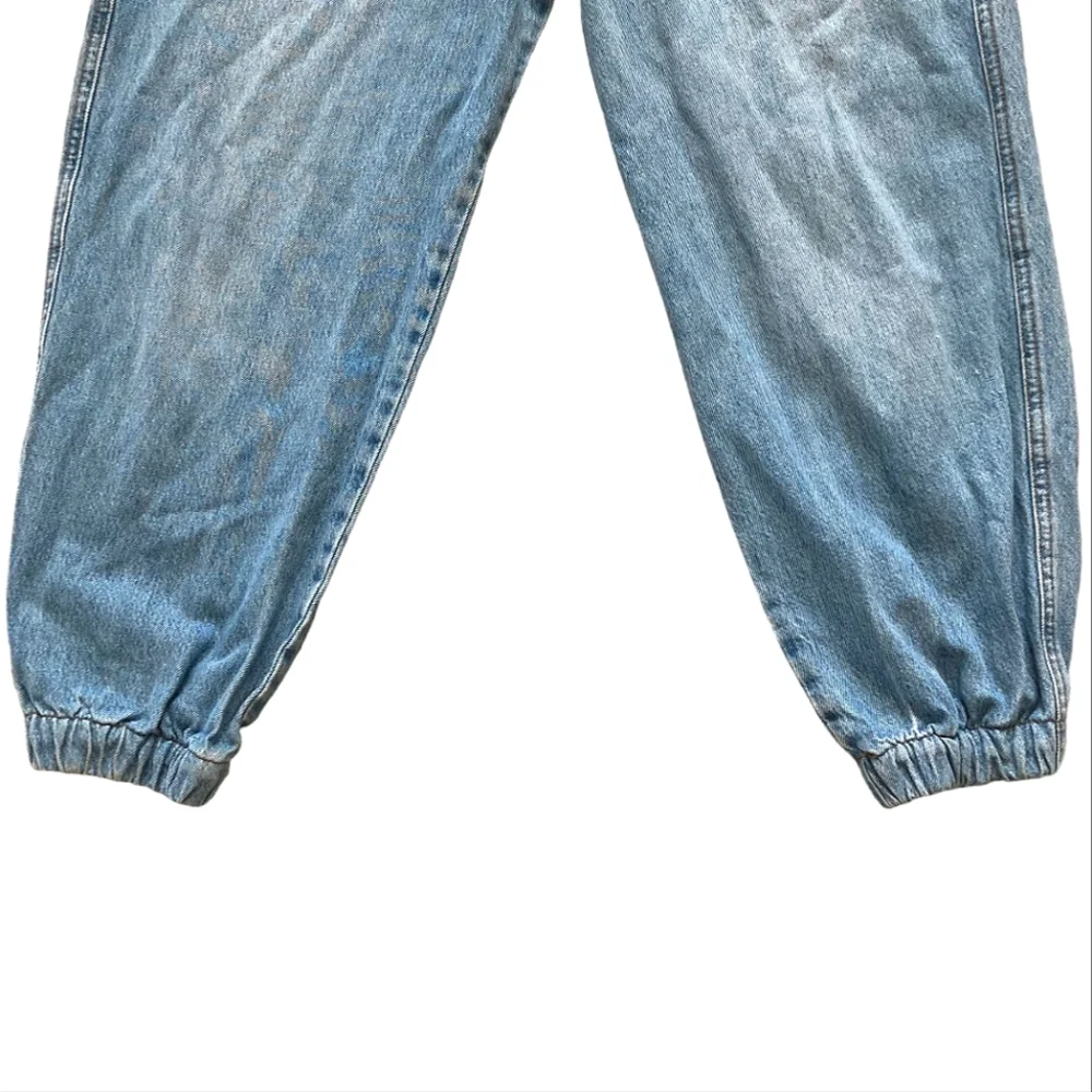 FRAME High Rise cropped the lounge Chill denim jogger blue Jeans size 29 - Picture 5 of 16